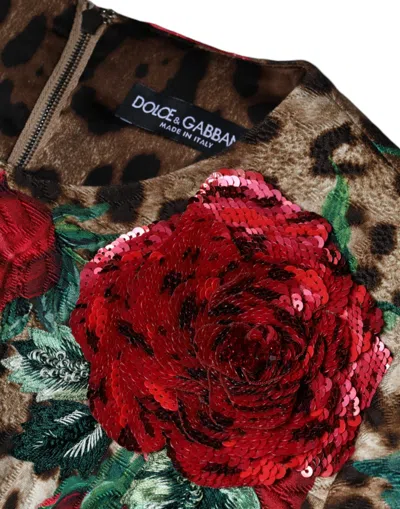 Dolce & Gabbana Short Dress In Brown