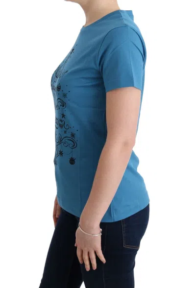 Dolce & Gabbana Blue Cotton 2017 Motive T-shirt In Blue