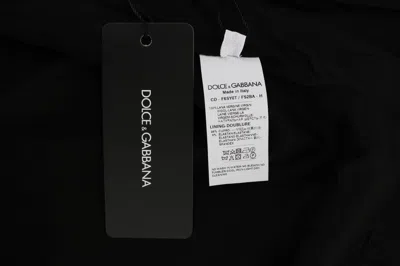 Dolce & Gabbana Gray Polka Dotted Sheath Wool Dress In Gray