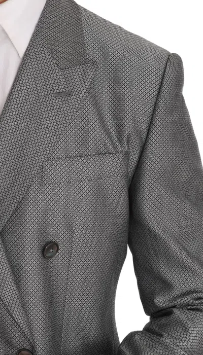 Dolce & Gabbana Elegant Double-breasted Men's Suit In Black