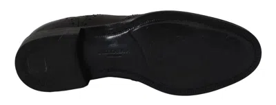 Dolce & Gabbana Blue Leather Dress Derby Formal Mens Shoes