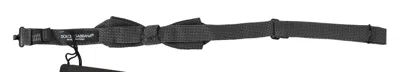 Dolce & Gabbana Elegant Gray Silk Bow Men's Tie In Gray