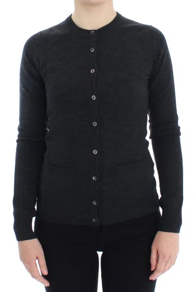 Dolce & Gabbana Gray Wool Button Cardigan Sweater In Gray