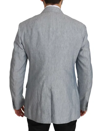 Dolce & Gabbana Elegant Light Blue Double Breasted Men's Blazer In Light Blue