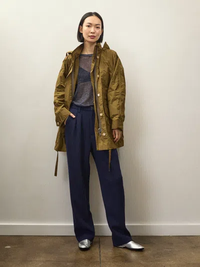 Alex Mill Holiday Things Claes Anorak In Taffeta In Khaki