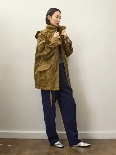 Alex Mill Holiday Things Claes Anorak In Taffeta In Khaki