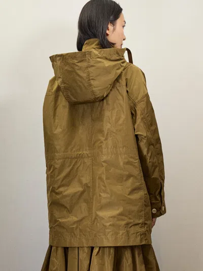 Alex Mill Holiday Things Claes Anorak In Taffeta In Khaki