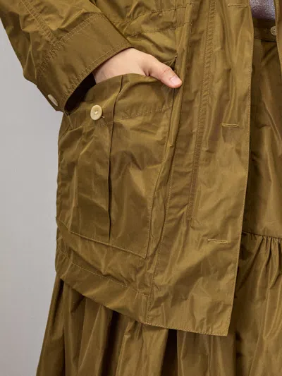 Alex Mill Holiday Things Claes Anorak In Taffeta In Khaki