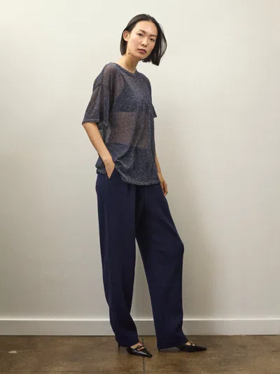 Alex Mill Holiday Things Helen Tee In Navy