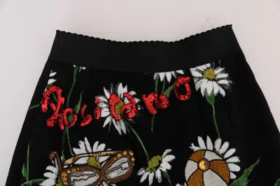 Dolce & Gabbana Embellished A-line Mid-calf Skirt In Multicolor