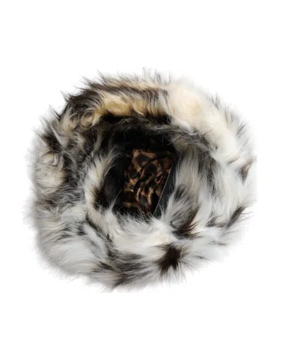 Dolce & Gabbana Multicolor Acrylic Fur Women Bucket Hat In Multicolor