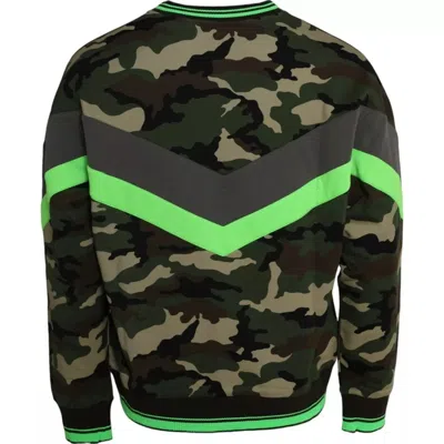 Pre-owned Dolce & Gabbana Multicolor Camouflage Sweatshirt Men's Sweater ()