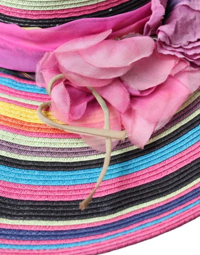 Dolce & Gabbana Multicolor Fantasy Wide Brim Floppy Hat In Multicolor