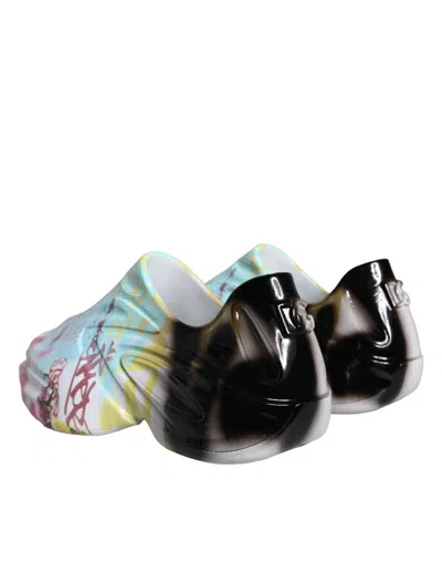 Dolce & Gabbana Graffiti Rubber Sneakers In Multicolor