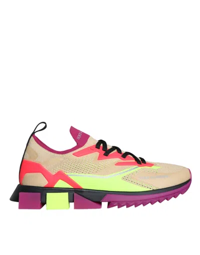 Dolce & Gabbana Multicolor Super King Low Top Sneakers Shoes In Multicolor