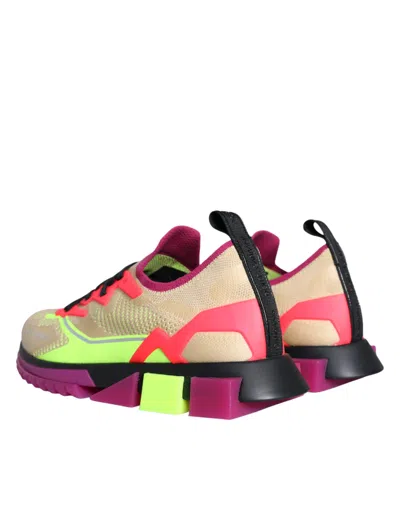 Dolce & Gabbana Multicolor Super King Low Top Sneakers Shoes In Multicolor