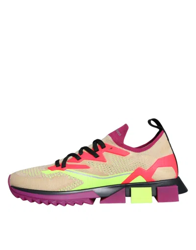 Dolce & Gabbana Multicolor Super King Low Top Sneakers Shoes In Multicolor