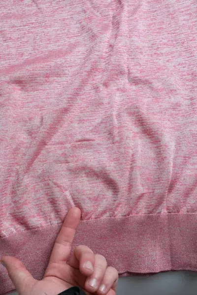 Pre-owned Dolce & Gabbana Pink Polyester Collared Men Pullover Men's Sweater ()
