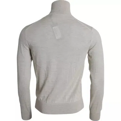 Pre-owned Dolce & Gabbana Pullover Beige Cashmere Turtleneck Men's Sweater ()