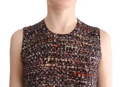 Dolce & Gabbana Multicolor Print Knit Top Wool T-shirt In Multicolor