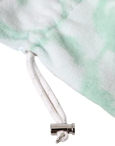 Dolce & Gabbana White Nylon Fleece Wrist Length Mitten Gloves In White