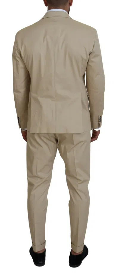 Pre-owned Dsquared2 Dsquared² Beige Cotton Single Breasted 2 Piece Cipro Men's Suit ()