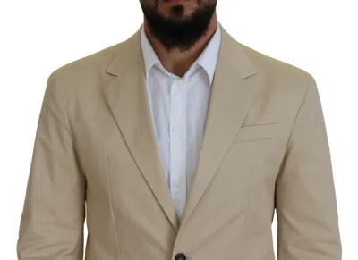 Pre-owned Dsquared2 Dsquared² Beige Cotton Single Breasted 2 Piece Cipro Men's Suit ()