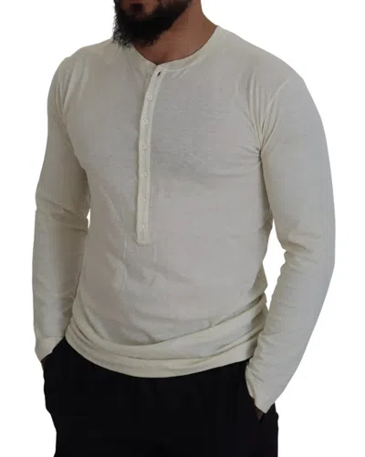 Pre-owned Dsquared2 Dsquared² Beige Cotton Linen Long Sleeves Pullover Men's Sweater ()
