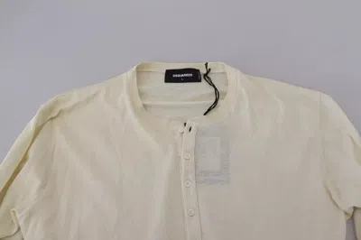 Pre-owned Dsquared2 Dsquared² Beige Cotton Linen Long Sleeves Pullover Men's Sweater ()