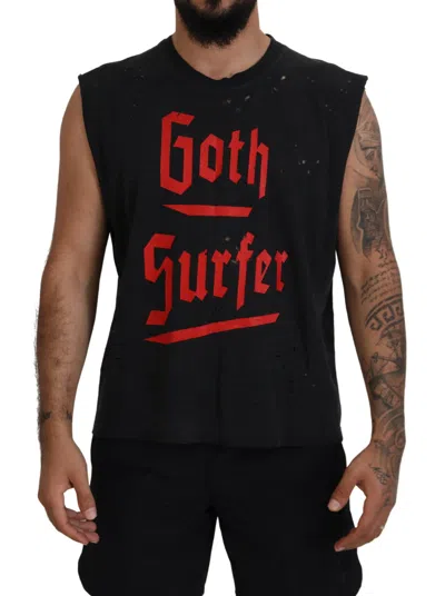 Pre-owned Dsquared2 Dsquared² Black Cotton Sleeveless Crewneck Tank Men's T-shirt ()