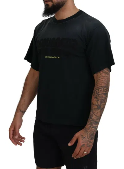 Pre-owned Dsquared2 Dsquared² Black Cotton Short Sleeves Crewneck Men's T-shirt ()