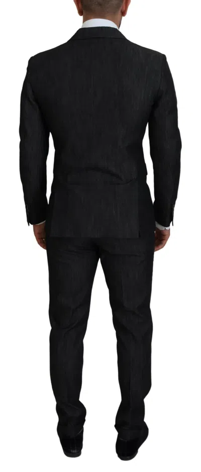 Pre-owned Dsquared2 Dsquared² Black Cotton Single Breasted 2 Piece Miami Men's Suit ()