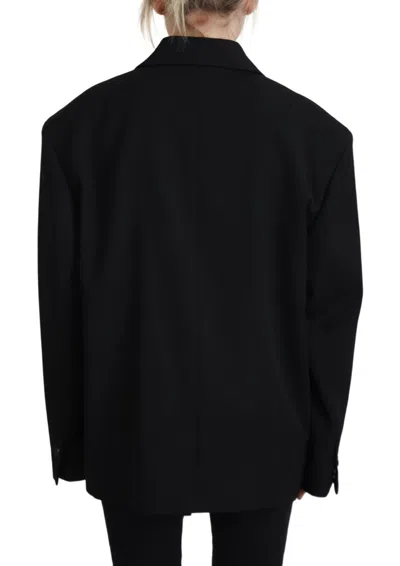 Pre-owned Dsquared2 Dsquared² Black Double Breasted Coat Blazer Women's Jacket ()