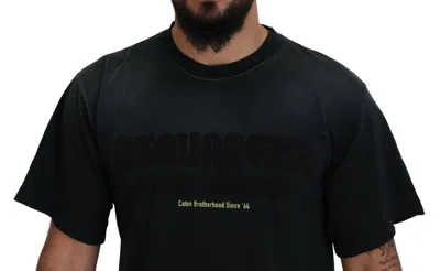 Pre-owned Dsquared2 Dsquared² Black Cotton Short Sleeves Crewneck Men's T-shirt ()