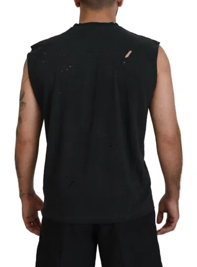 Pre-owned Dsquared2 Dsquared² Black Cotton Sleeveless Crewneck Tank Men's T-shirt ()