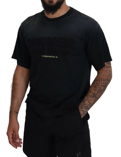 Pre-owned Dsquared2 Dsquared² Black Cotton Short Sleeves Crewneck Men's T-shirt ()