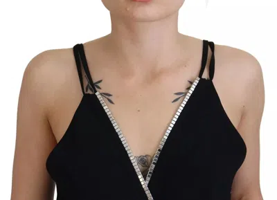 Pre-owned Dsquared2 Dsquared² Black Embellished Sleeveless V-neck Jumpsuit Women's Dress ()