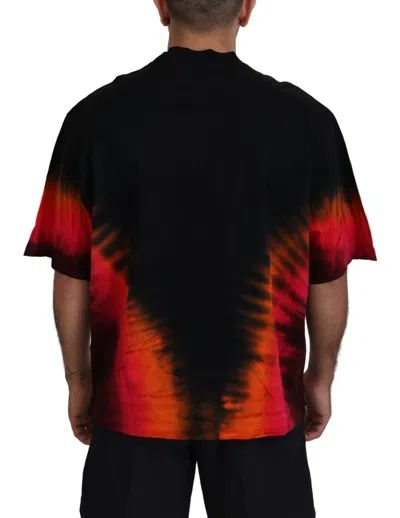 Pre-owned Dsquared2 Dsquared² Black Orange Cotton Short Sleeves Crewneck Men's T-shirt ()