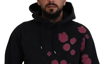Pre-owned Dsquared2 Dsquared² Black Tie Dye Cotton Hooded Sweatshirt Men's Sweater ()