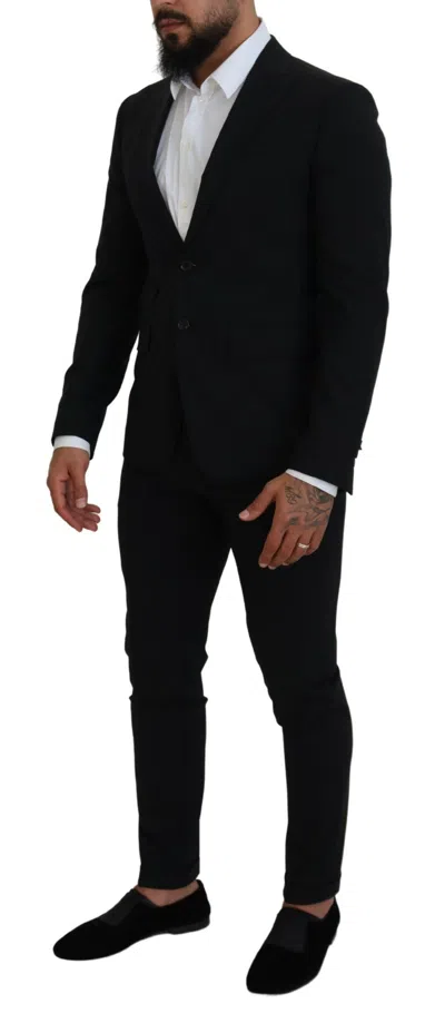 Pre-owned Dsquared2 Dsquared² Black Wool Single Breasted 2 Piece London Men's Suit ()