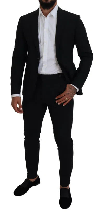 Pre-owned Dsquared2 Dsquared² Black Wool Single Breasted 2 Piece London Men's Suit ()