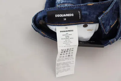 Pre-owned Dsquared2 Dsquared² Blue Icon High Waist Denim Mini Boston Jean Women's Skirt ()