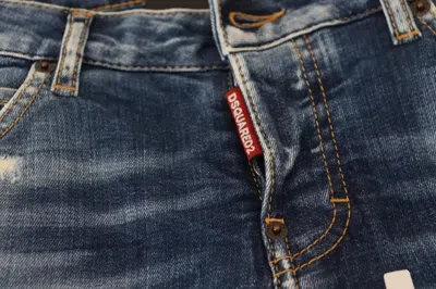 Pre-owned Dsquared2 Dsquared² Blue Icon Low Waist Cropped Cool Girl Denim Women's Jeans ()
