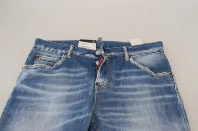 Pre-owned Dsquared2 Dsquared² Blue Cotton Low Waist Cropped Cool Girl Denim Women's Jeans ()