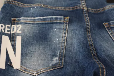 Pre-owned Dsquared2 Dsquared² Blue Icon Low Waist Cropped Cool Girl Denim Women's Jeans ()