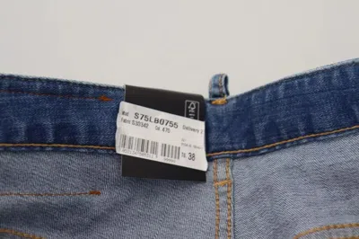 Pre-owned Dsquared2 Dsquared² Blue Cotton Low Waist Cropped Cool Girl Denim Women's Jeans ()