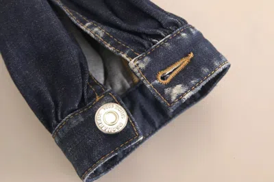 Pre-owned Dsquared2 Dsquared² Blue High Waist Cotton Cargo Baggy Denim Women's Jeans ()