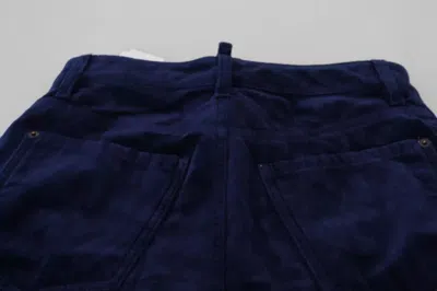 Pre-owned Dsquared2 Dsquared² Blue Ruffles Highwaist Cotton Denim Boston Fit Women's Pants ()