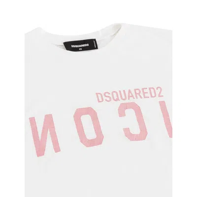 Dsquared2 Elegant Cotton White Tee For Stylish Women In White