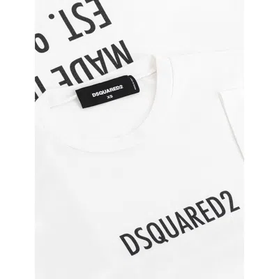 Dsquared2 Elegant White Cotton Top For Stylish Women In White